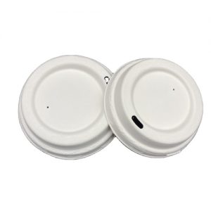 90mm Bagasse Lid White Color