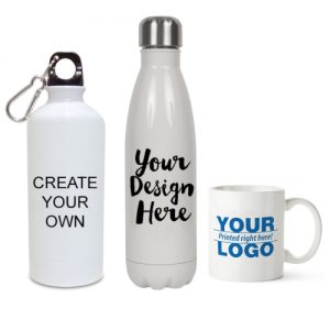 Custom Printed Cup and bottle